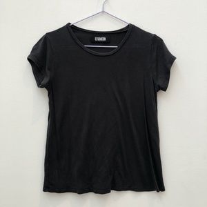 Reformation Charcoal Gray Cap Short Sleeve Tee Sm